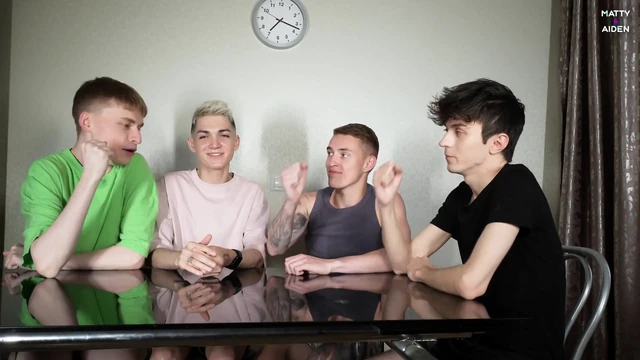 3 Twink Studs Fuck 1 Bottom Guy and Cum on Him