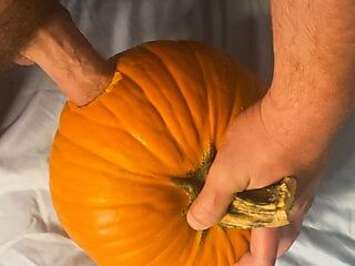 Fucking a pumpkin