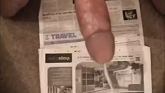 8 inç horozdan büyük ağır çekim cumshot!
