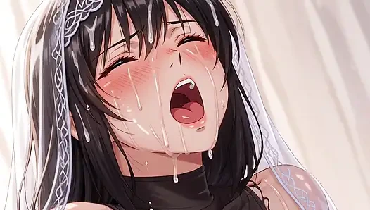 Muslim girl veil gets cummed