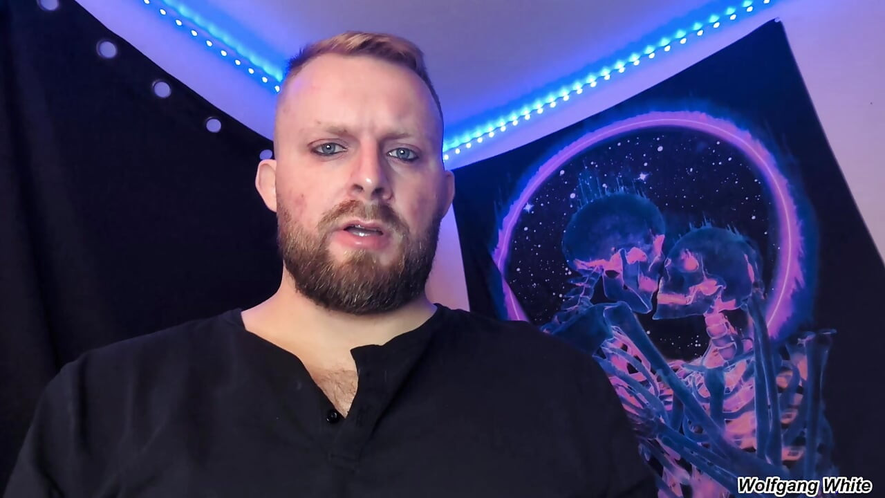 Your Stepdad Found Your Leather Gear And Now He's Horny Too - Leather Gloves with Huge Cumshot - POV Roleplay - Wolfgang White