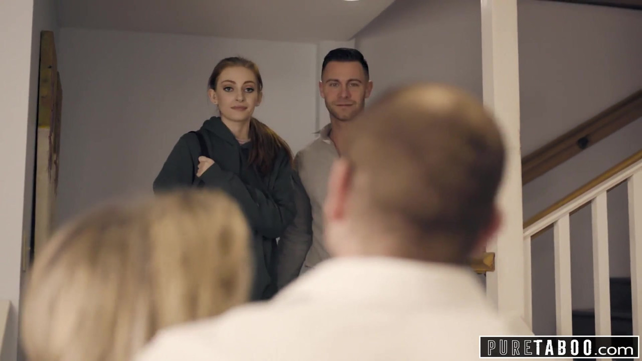 純粋なタブー義理の両親と義理の兄が新しい妹を歓迎