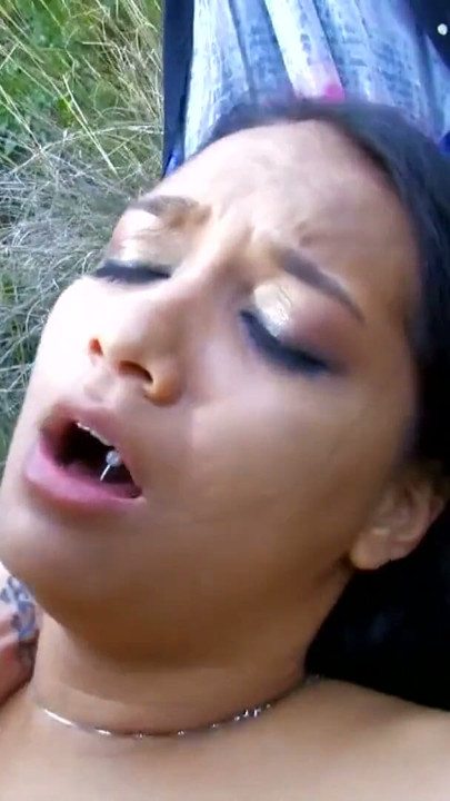 Cute Polynesian girl Oldia Paris has a painful first threesome | Clip 3