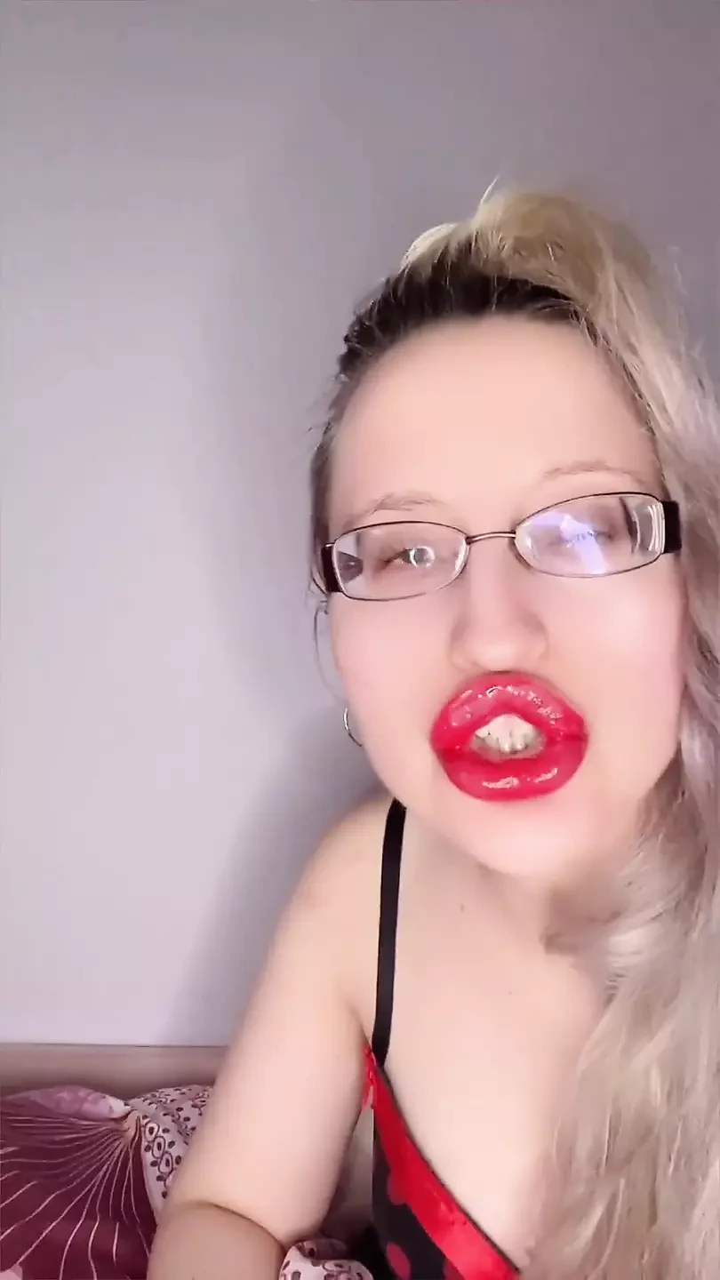 Big Red Lips on Your Cock