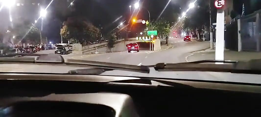 89-Year-Old Grandma Having Sex in the Car with Her Naughty Grandson