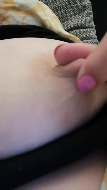 Playing with my nipple