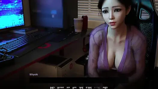 Japanese Stepmom Showing Her Big Boobs Cleavage To Her Stepson