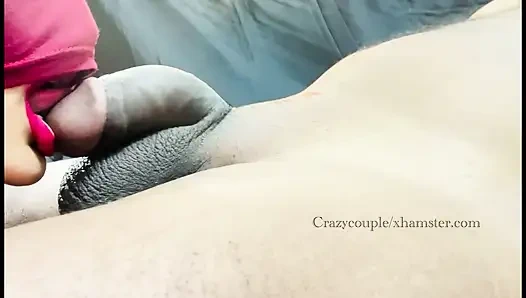 Amateur Lovers closeup blowjob in Night Vibes