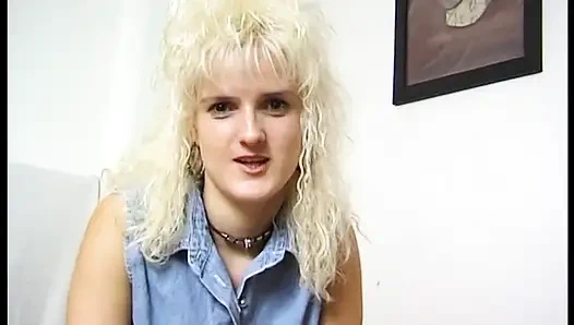 Blonde german MILF in solo act