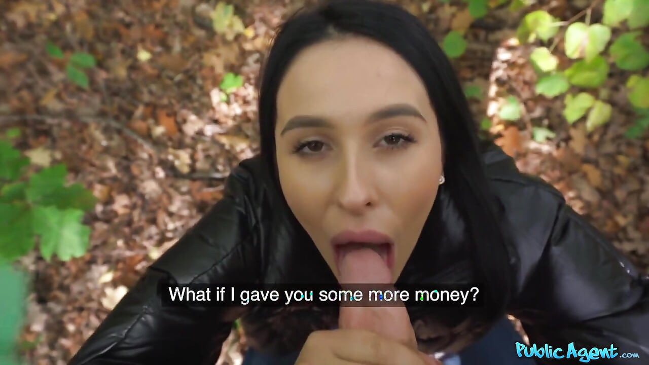 Public Agent - Hitchiker Alyssa Bounty Swallows Cum POV