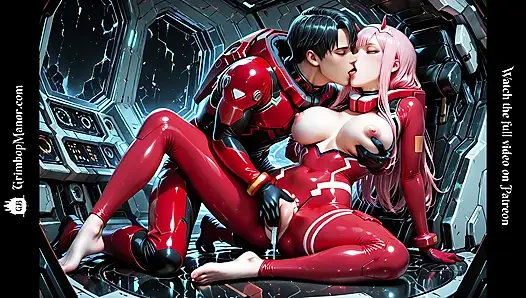Zero two dientot sama pacarnya di dalam franxx