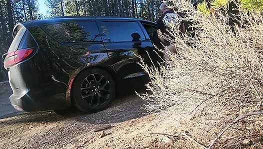 Отсос и трах на дороге с Riley и Logan