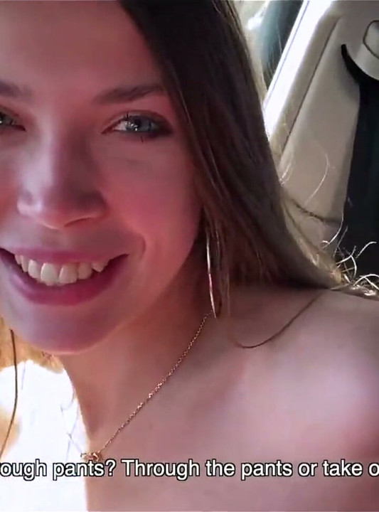 Real Russian Teenager Hitchhiker Girl Agreed to Make Deepthroat Blowjob Stranger for Cash and Swallowed Cum - Mihanika69 and Mic