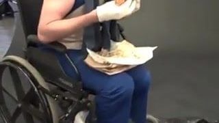 extreme fetish - sonic in a wheelchair eating a chili