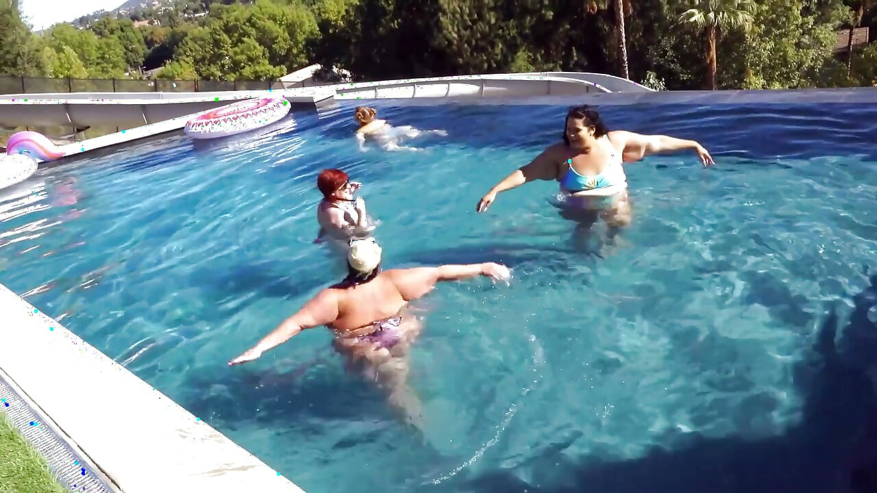 Jeff's Models泳池派对群交