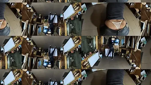Tight Jeans Dance Slut Gagging Facefuck & Cum on My Tangas