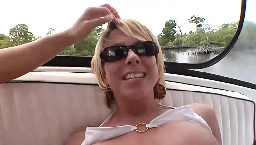 She's invited on board by two lesbians with naughty purposes
