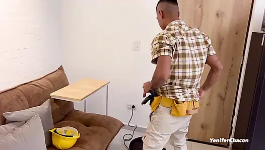 Carpenter Catches Me Doing Live Broadcast and I Fuck Him