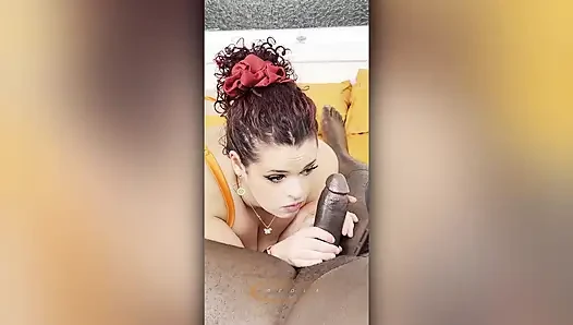 Behind the Scenes!! Francine Leclaire Sucks Semaj's Dick!!