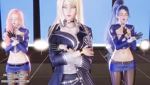 MMD TWICE - sprechen sie, Ahri seraphine kaisa sexy Kpop Tanz Liga der Legenden Hentai unzensiert 4K 60FPS