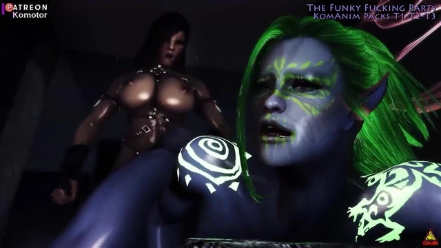 THE FUNKY FUCKING PARTY . FUTA PMV . Komotor Animations