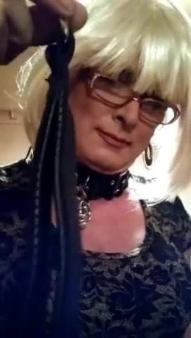 Sissy Jo Smoking Waiting For Master To Take For Walkies