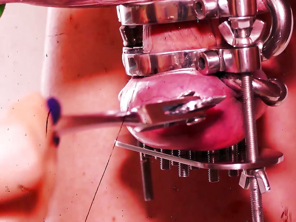 CBT cực hạn! Dụng cụ thời trung cổ cho cu! Lady Morgana nhốt cu Slave F không thương tiếc!