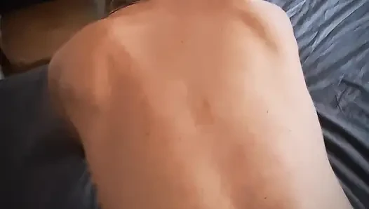 POV fucking hotwife MILF doggy and doublepenetration with plug in her ass and creampie