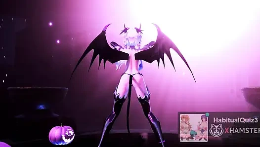 Yukari Succubus Roki Halloween mmd r18 dance 3d hentai ahegao milf bdsm