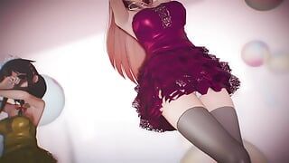 MMD R-18 Аниме-девушки сексуально танцуют (клип 44)