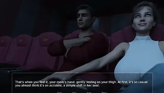 Stepmom Made Me Boner in Dark Theater and Stranger Girl's Handjob in Theater Restroom - Shadows of Deceit - E08