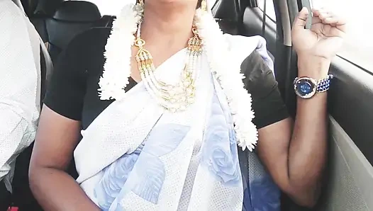 Indian Bhabi Car Sex. Beautiful Saree Housewife Try to Fucking with Stepson Car Drive.telugu Dirty Talks.