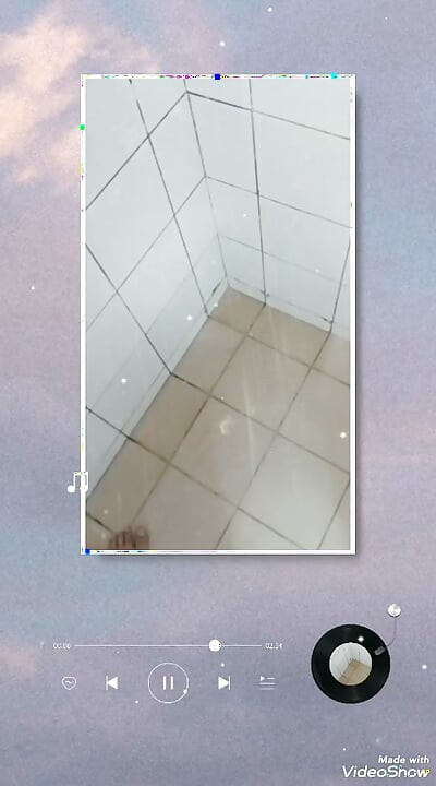 Shower enjoying penis masturbating