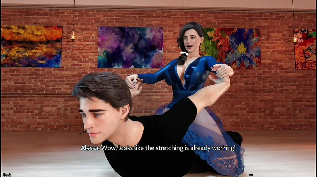 My dance partner teaching me dance