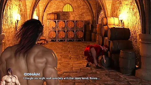 Conan Rails Tall Kerena Hard - Squeezes Her Massive Tits While Unloading Every Drop in Her Pussy