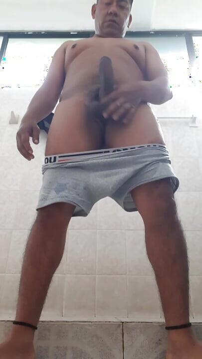 Masturbation in the bathroom