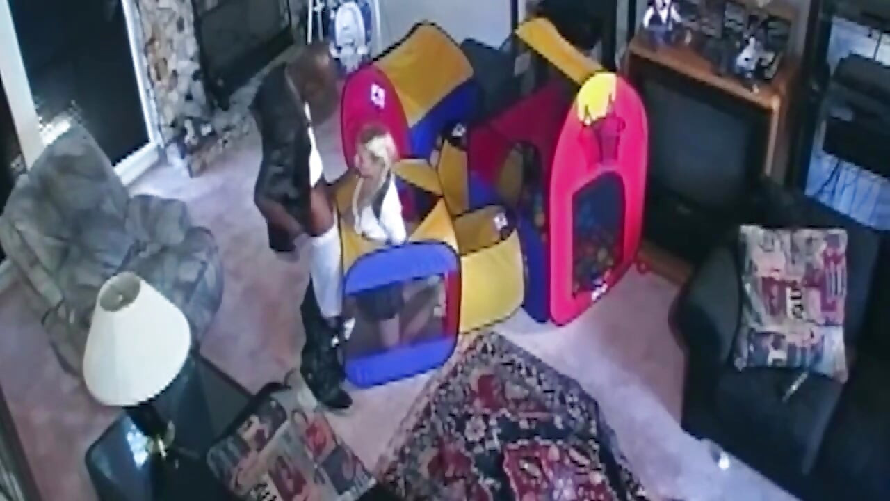 Mature Blonde MILF Takes BBC Deep in Play Tent