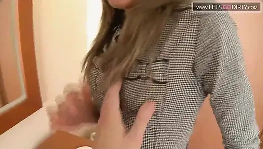 First tme anal destroying her tight ass