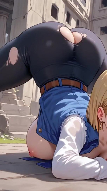 Trzeba zobaczyć moment od "Android 18 - Bez cenzury Hentai | Wybrała złą walkę"
