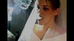 Bride Smoking