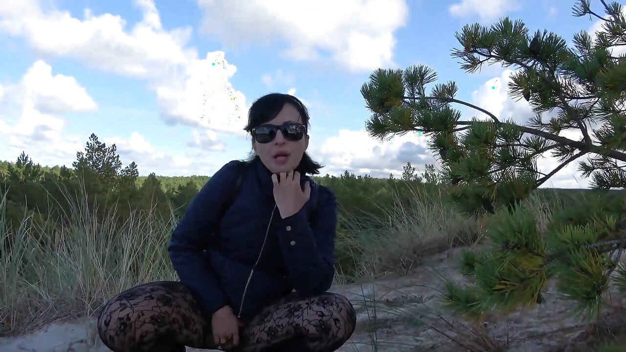 Knicken auf der sandigen dune