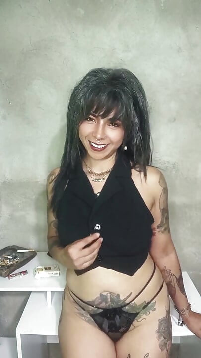 Silent Topless Smoke Seduction