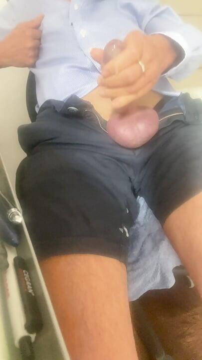 Masturbating right after work