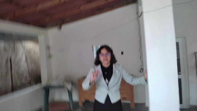 ENF Latina Teen reporter stripped