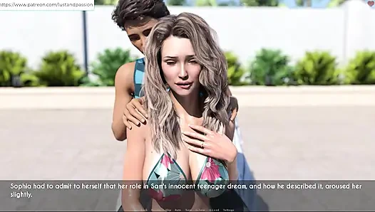 AWAM - Сэм на массаже, лосьон на спине Sophia