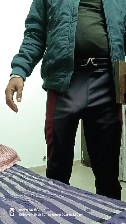 Indian desi man enjoy shower and masterbation show with neighbour