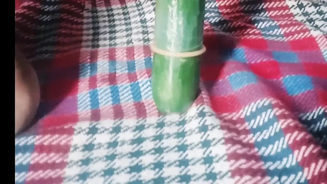 Only cucumber inside my anus with condom