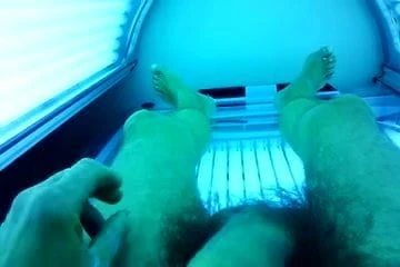 mein schwanz im solarium