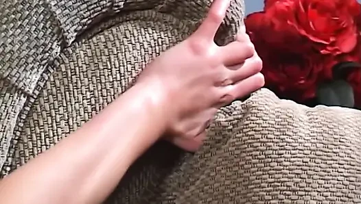 Blonde Babe Gets Pussy Licked and Fingered Wildly