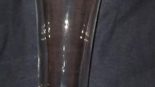 Massive slow-mo cum in to a glass - 11 spurts